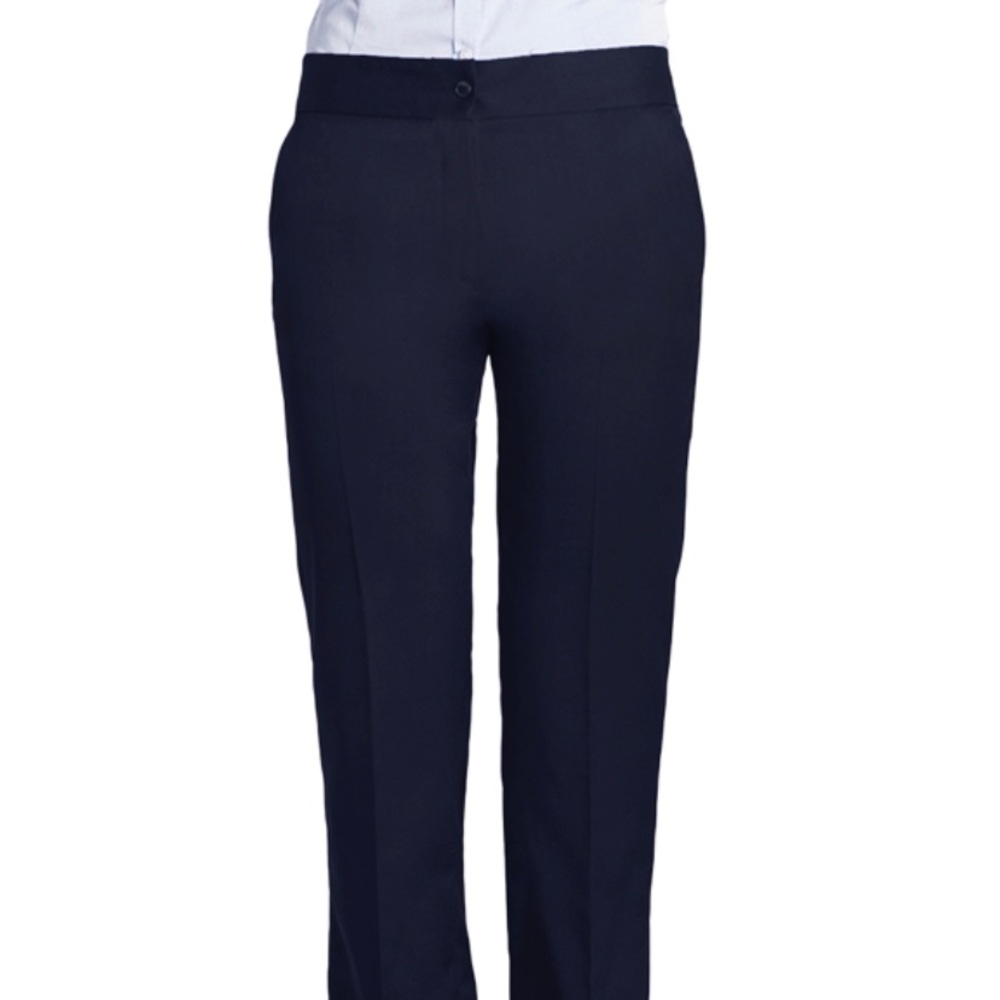 Women’s poly/wool Navy dress pant, size 18